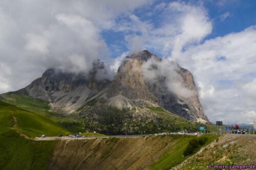 Der Langkofel trägt einen Schleier