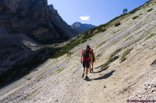 Durchquerung der Schutthalde