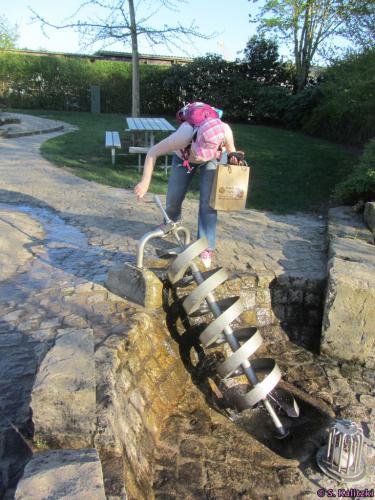 Ich versuchte mich an der archimedischen Wasserschraube