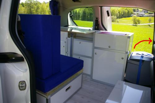 Anschlag am Fahrersitz